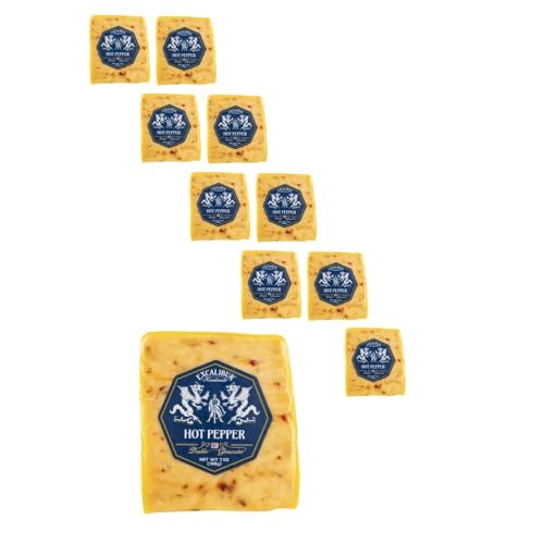 Excalibur Hot Pepper Double Gloucester Cuts, 7 oz, 10 Pack