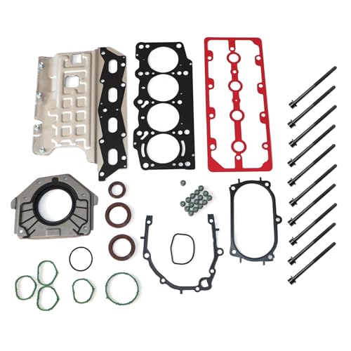 Image of GXARTS Engine Head Gasket with Bolts Set 6389457 ES72267 Compatible with Fiat 500 500L 500X 1.4L SOHC L4 2009 2010 2011 2012 2013 2014 2015 2016 2017 2018 2019 2020