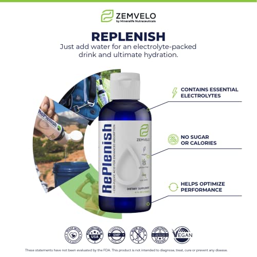 Liquid Ionic Electrolyte Supplement | Replenish | Rehydrate | Supports Muscle Health | Sodium, Potassium, Calcium, Magnesium, Trace Minerals | Vegan & Keto Friendly #TOP3