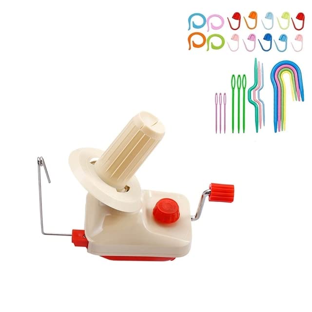 Promotion! Yarn Ball Winder, Manual Yarn Winder, Winder For Crochet, Easy To Install And Use Winder With Knitting Kit - (Color: as shown)