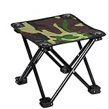 Peso: 720g. Folding chair Silla Plegable de la Pesca del Pescador al Aire Libre de la Silla Que acampa del Taburete Plegable, Fuerte y Durable (Camuflaje)