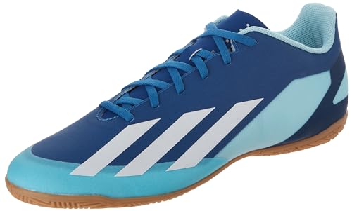 adidas Unisex X Crazylight.4 Indoor Sneaker, Bright Royal/White/Solar Red, 10.5 US Men