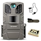 CEYOMUR Wildkamera, 850nm IR LEDs Wildkamera mit Bewegungsmelder Nachtsicht, Wildtierkamera mit 2 Zoll Display, IP66 Wasserdichter für die Überwachung von Wildtieren