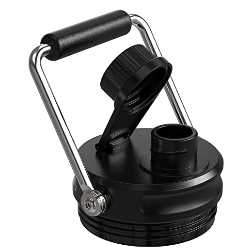 Jmoe USA Improved Jug Lid for RTIC Half Gallon and One Gallon Jugs | Replacement Lid with Upgraded Features, Better Cap, Rubber Grip, Thicker Steel, and Better Gasket | Made of BPA Free Plastic