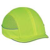 Ergodyne Safety Bump Cap, Baseball Hat Style, Comfortable Head Protection, Micro Brim, Skullerz 8950, Lime