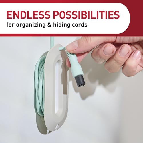 Command Cord Wrap, 2 Units, 4 Medium Strips, White - image 6