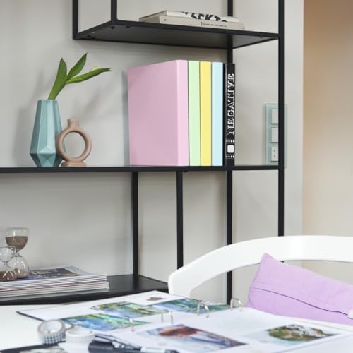 Hama Ordner, mit Schuber (passend z.B. für A4, 70mm Rückenbreite, Ringordner, Ringordner A4 4 Ringe, Organizer, Aktenordner, Ringbuchordner, für Portfolio, Büro, Dokumente, Fotos etc.) schwarz/grau