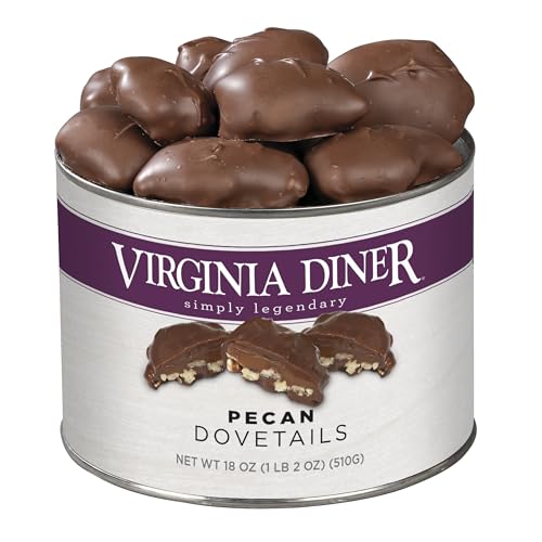 Virginia Diner Chocolate Pecan Dovetail Candy Clusters with Caramel - Preservative Free Gifts from Virginia...