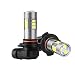 ZonCar H10 9145 LED Fog Light Bulbs, 6000K Xenon White 27-SMD Chips Non-polarity 9140 9040 9045 Fog Lights Lamp Replacement for Cars,Trucks (Pack of 2)