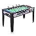 Qazxsw Futbolín Juego, Cubierta Tabla Juego de Adultos Niños Standard 8 Mesa de la máquina de fútbol Grande Futbolín Regalo Comercial de Adulto Juego Máquina,Negro,138 * 66 * 87cm