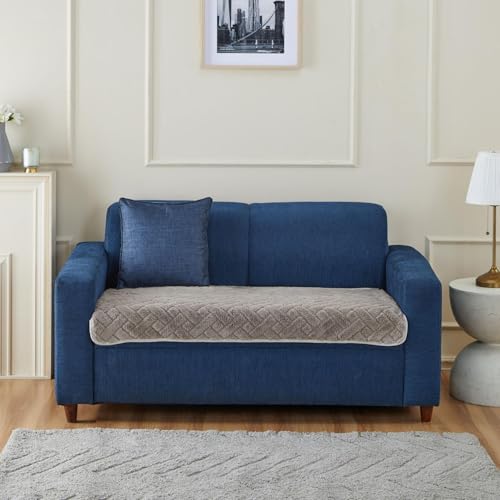 Image of Amazon Basics - Jacquard Quilted Make Your Own Sofa Cover |70 x 120 cm|Microfiber Sofa Slipcover | 350 GSM (2 Seater)