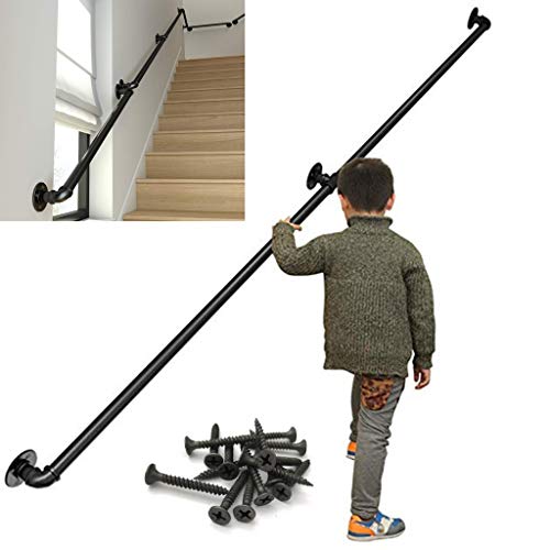 Rampe d'escalier main courante en fer forgé anti-chute pour vieil homme