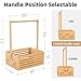 BAMBOOHOMIE Baby Shower Crate Closet, Baby Baskets with Hangers Handle, Baby Crate Box for Baby Shower, Welcome Gift Basket for Newborn Baby, Pregnancy Gift for New Parents (Natural, Large Size)