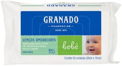 Granado Lenço Umedecido Bebê, Erva Doce