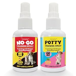 Dog Potty Training Spray Set, Indoor & Outdoor Potty Training for Dogs & Puppies, Stops Urination & Marking, Puppy Essentials, 1.69 fl.oz