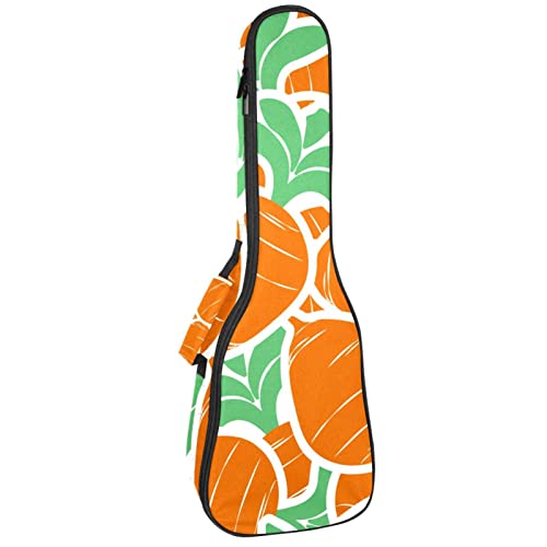Sac à dos ukulélé rembourré au motif carotte orange original et imperméable