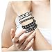 Holibanna 4Pcs Punk Bracelet for Men Adjustable Multi Layered Faux Leather Cuff with Studded Rivets Edgy Hip Hop Wristband for and Punk Inspired Fashion
