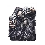 MACMRD Adesivo Per Auto 10Cm * 12.6Cm Accessori Grim Reaper Assassino Skull Car Sticker Pvc Decal