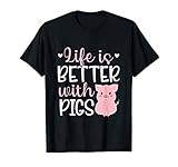 Schweine Leben Schweinezucht Mama Schwein Neuheit Geschenke T-Shirt
