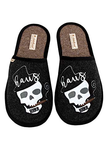 Adelheid Hausherr Filzpantoffel - hergestellt in Portugal - im Geschenkkarton - rockabilly - zum Einzug
