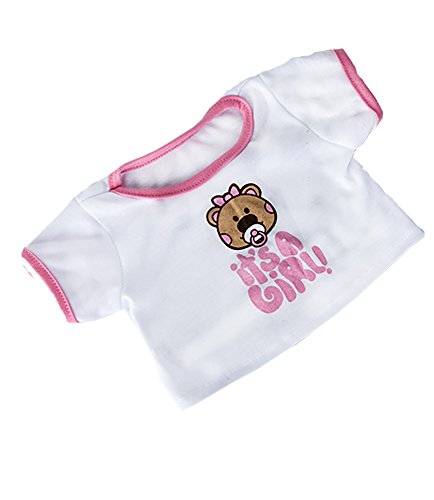 It's A Girl T-Shirt Teddy Bear Clothes Fits Most 14