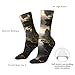 XZDWPY mountains and rivers Unisex Mid-Calf Socks White Polyester Skin-Friendly Moisture-Wicking Fashionable Crew Socks