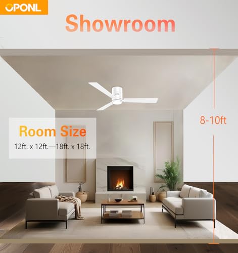 OPONL 52 inch Low Profile Ceiling fan with Light and Remote Control by OPONL - Used condition - Image 7