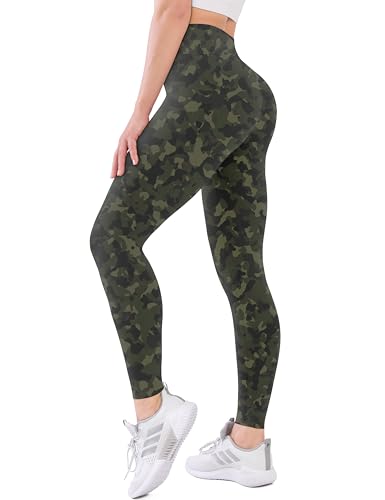 Image of High Waisted Leggings with Pockets for Women Buttery Soft Full Length Capri Workout Yoga Pants Compression Pants