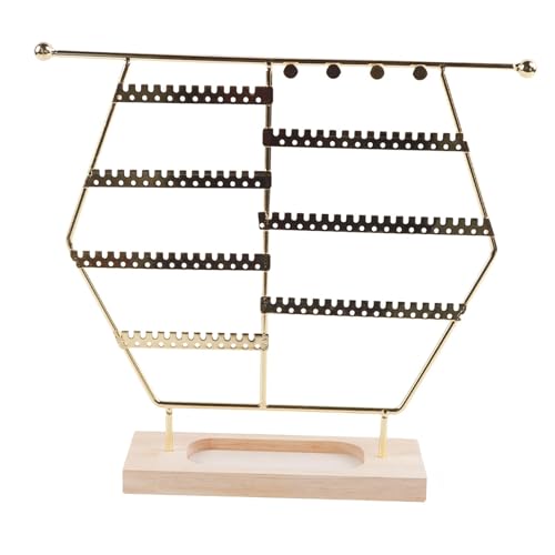 Colcolo Organizador de Joyas, Soporte para Guardar aretes, Colgador de Accesorios para el Cabello, Expositor de Joyas para Escritorio, escaparate, Venta en, Oro