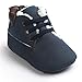Mosunx(TM) Baby Soft Warm Sole Leather Shoes Infant Boy Girl Toddler Shoes (6~12M, Dark Blue)