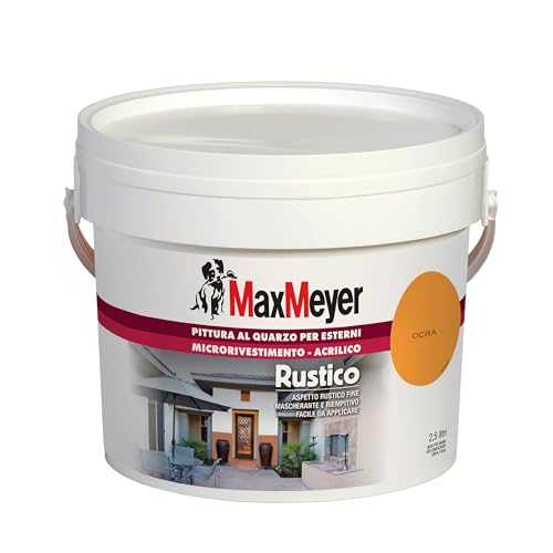 Mascherante MaxMeyer Pittura per esterni Quarzo Rustico OCRA 2,5 L