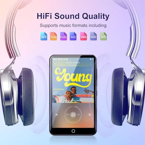 Fanvace 80Gb Mp3 Player With Bluetooth Wifi, Spotify Mp3 Mp4 Player With 4 Inch Touchscreen And Speaker, Android Mp3 Music Players With Spotify Kids thumb #2