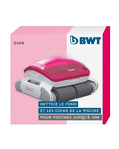 BWT Robot de Piscine D400 | Nettoyage du Fond des piscines jusqu'à 10 m | Meilleure Performance de...