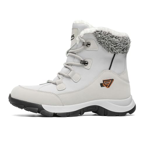 Large size couple snow boots, thick soled men's and women's outdoor casual shoes with plush short boots and cotton shoes