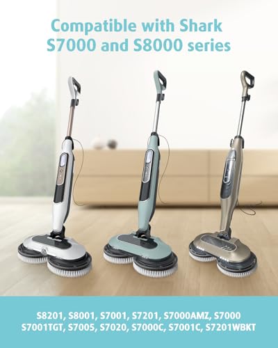 Image of AIR U+ Newly Upgraded Steam Mop Replacement Brush Pads for Shark Steam and Scrub Mop S8201 S8001 S7201 S7000 Series (2 Count)