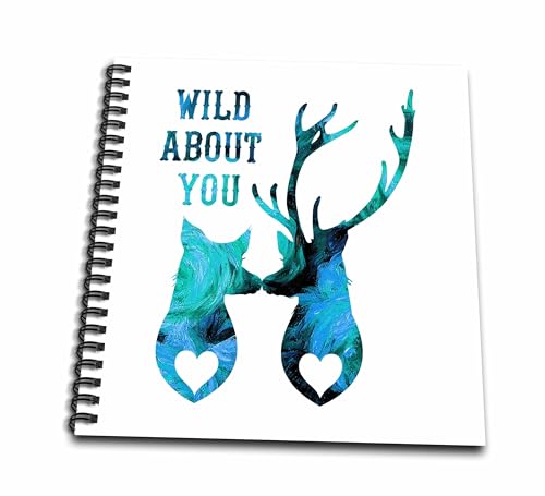 Livre de mémoire cerf en love 3drose 12x30,5 cm pour raconter votre histoire de couple