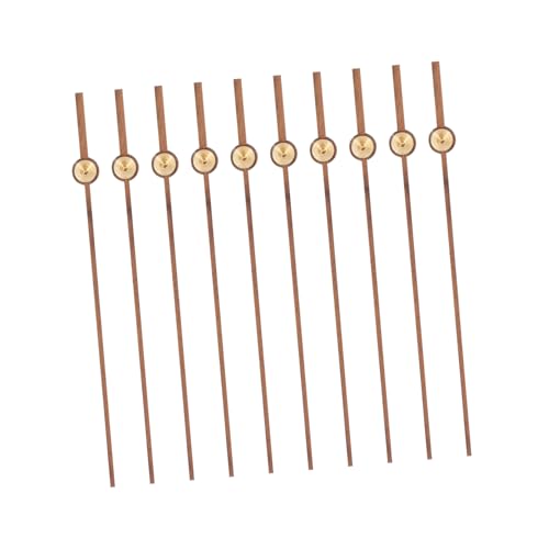 CIYODO 10個木製の秒針 時計の針交換用 時計用品 修理 リアクセサリー 無塗装木材 耐久性あり パーツ