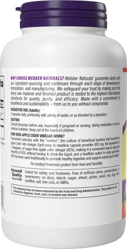 Webber Naturals Apple Cider Vinegar Capsules