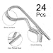 BokWin 24 Pack Silver Galvanized R Clips, Hitch Pins Clip, Spring Retaining Wire & Cotter Pins Kit for Trailer & Tractor Equipment - Hair Pins Heavy Gauge Industrial-Strength (3x60mm)