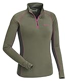 Hose mit elastischem Bund Pinewood Damen Bambus Unterwäsche Set, Dark Oliv/Fuchsia, L