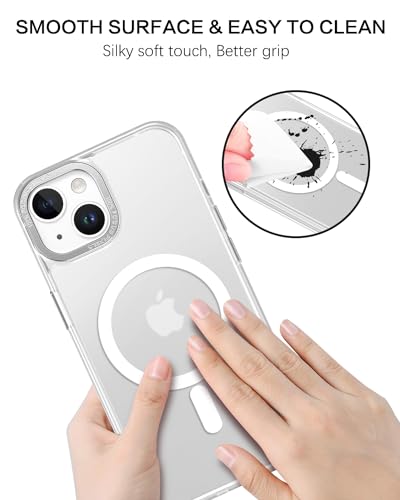 Coque iPhone 14 Plus blanche mate anti-rayures et fine de 6,7" - 5