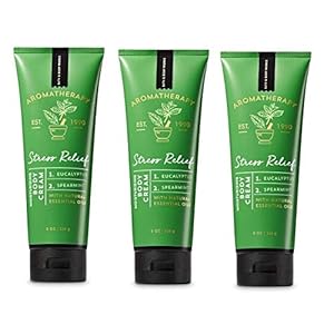 Bath and Body Works Aromatherapy Eucalyptus Spearmint Value Pack – Lot of 3 Body Cream With Natural Essential Oils- Full Size