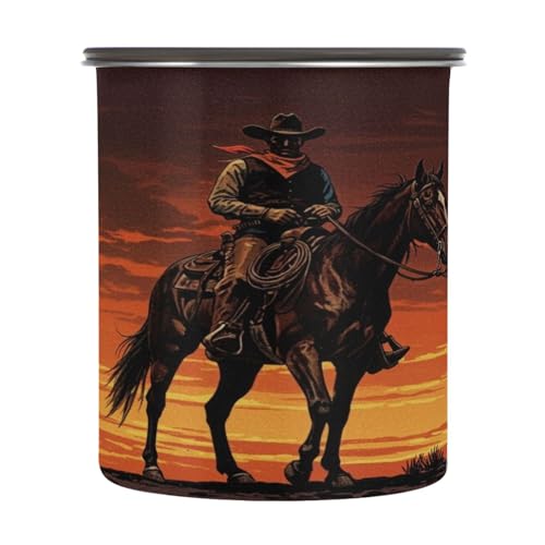 Contenedor hermético para café de acero inoxidable 17 oz miniatura 2