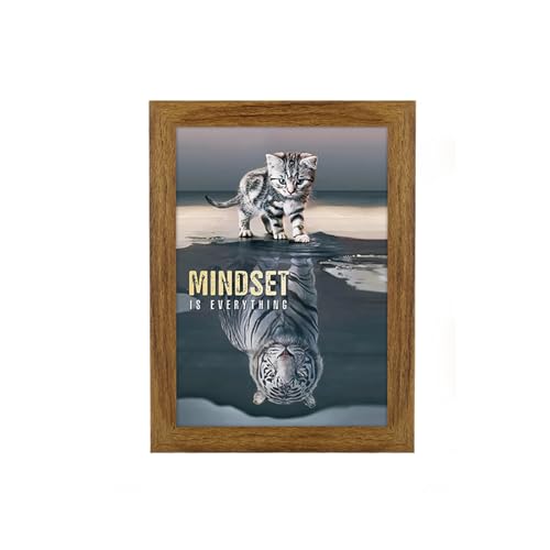 5x8 Picture Frame Rustic Brown Distressed 8x5 Picture Frame Pic Hanging Poster Frame 5 by 8 Gallery Family Portrait Wall Photo Frame Horizontal and Vertical Display for Wall Hanging/Tabletop