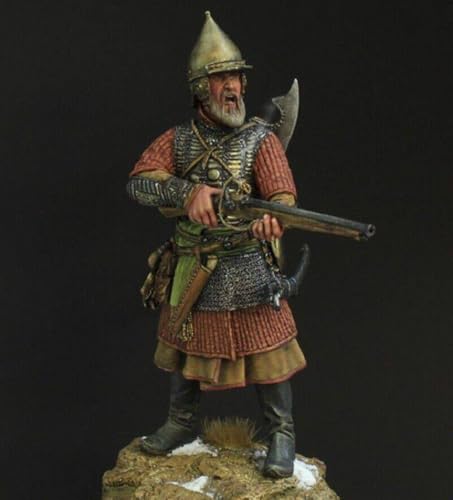 Garde guerrière russe médiévale en résine 1/24 pour diorama historique