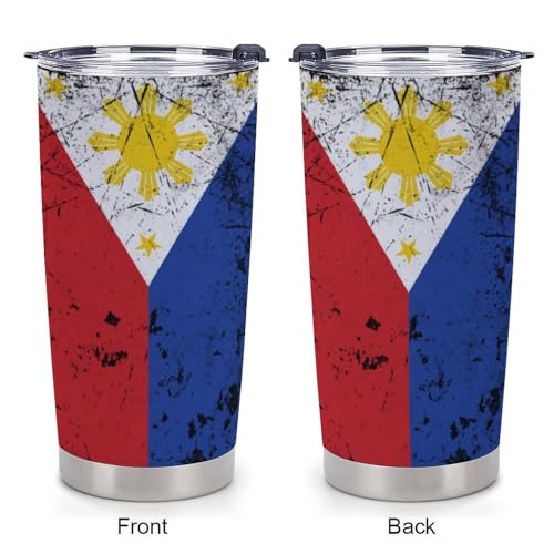 Posavasos para auto diseño bandera Filipinas 4 pcs miniatura 3