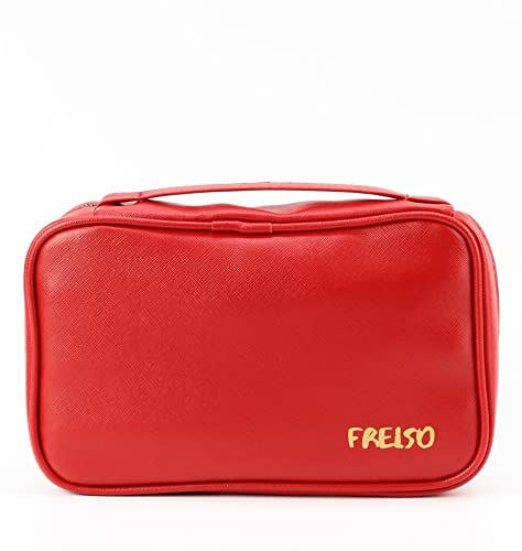 Frelso Seyahat Takı Çantası Aksesuar Organizer Mücevher Çantası (Kırmızı)