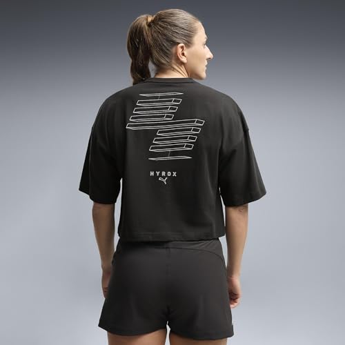 PUMA T-Shirt Court Lifestyle x HYROX Femme S, Black