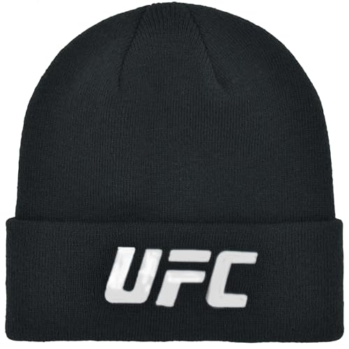 Bonnet tricot UFC Concept One noir confortable pour l'entraînement extérieur en hiver