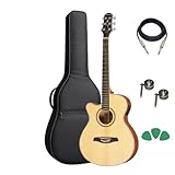 Violão Strinberg Berlin Be30c Natural Canhoto+capa Reforçada